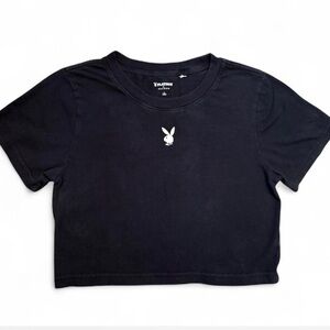 Playboy by Pacsun cropped tee Large